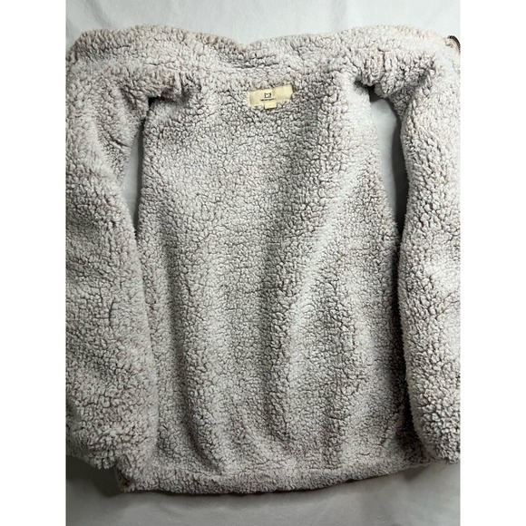 Thread and Supply Vest Fuzzy Sherpa Oatmeal Size Large - Picture 8 of 12